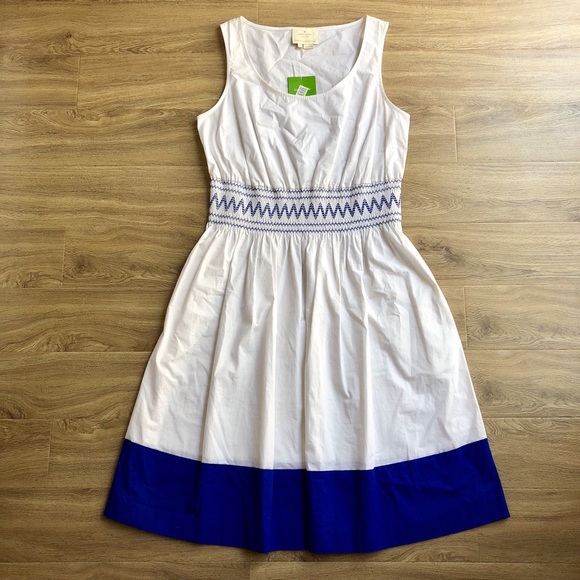 kate spade Dresses & Skirts - NWT Kate Spade smocked poplin stretch cotton dress